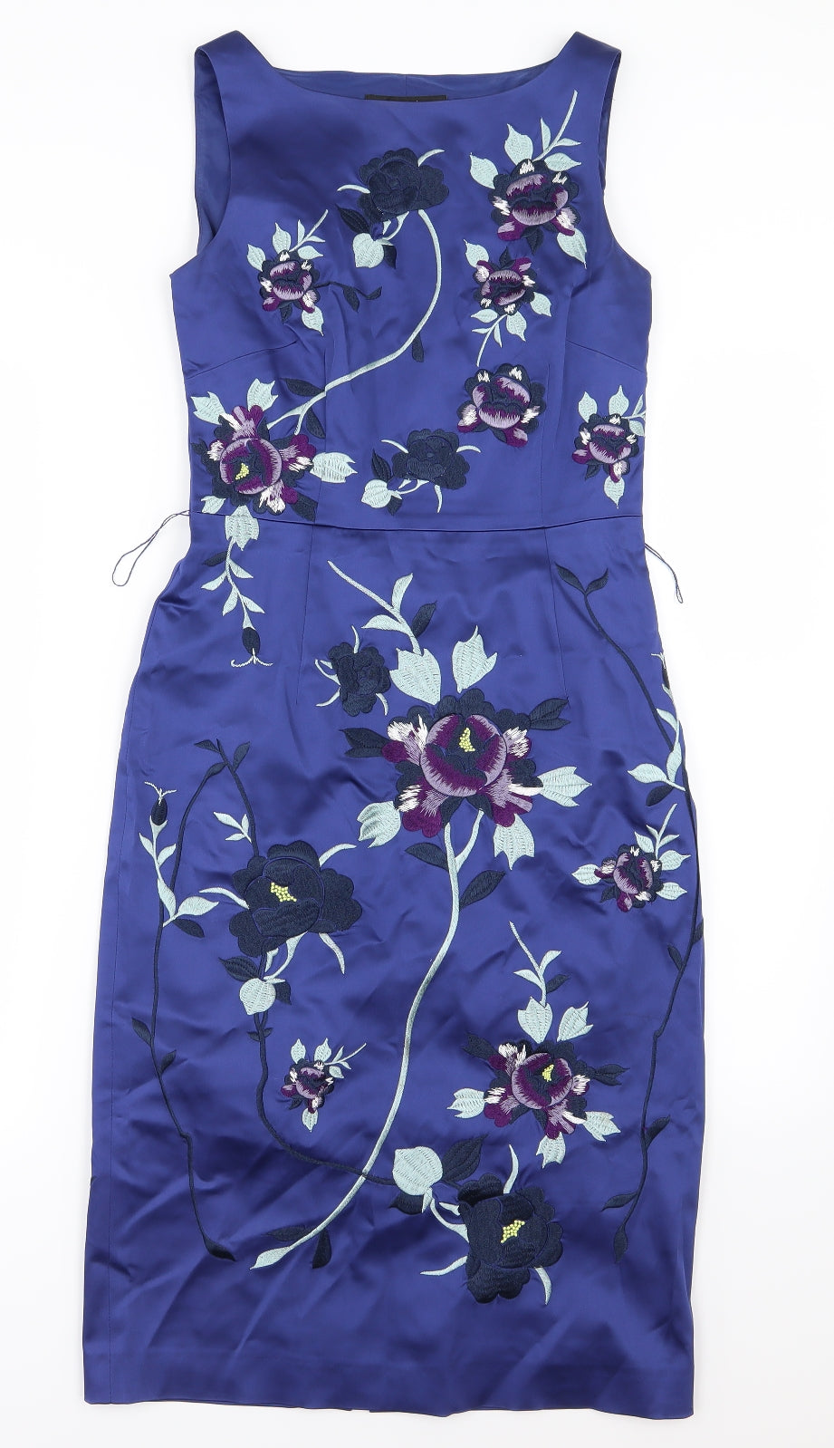 Coast Womens Blue Floral  Pencil Dress  Size 8