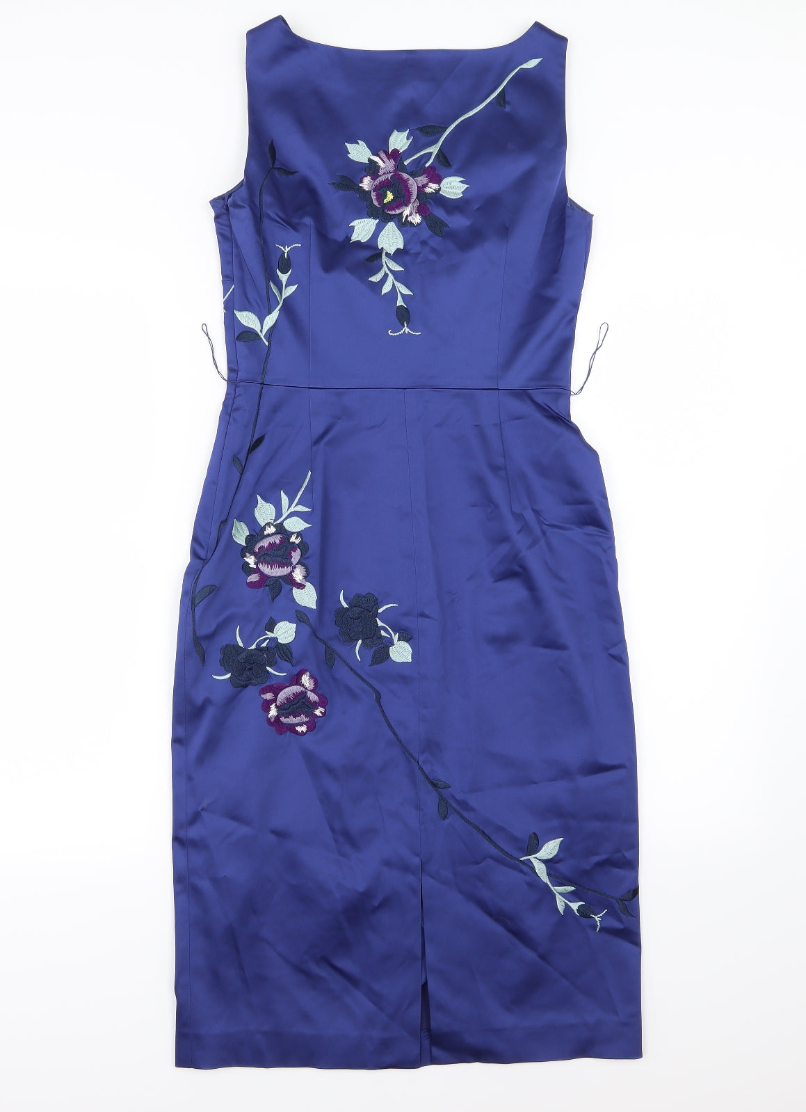 Coast Womens Blue Floral  Pencil Dress  Size 8