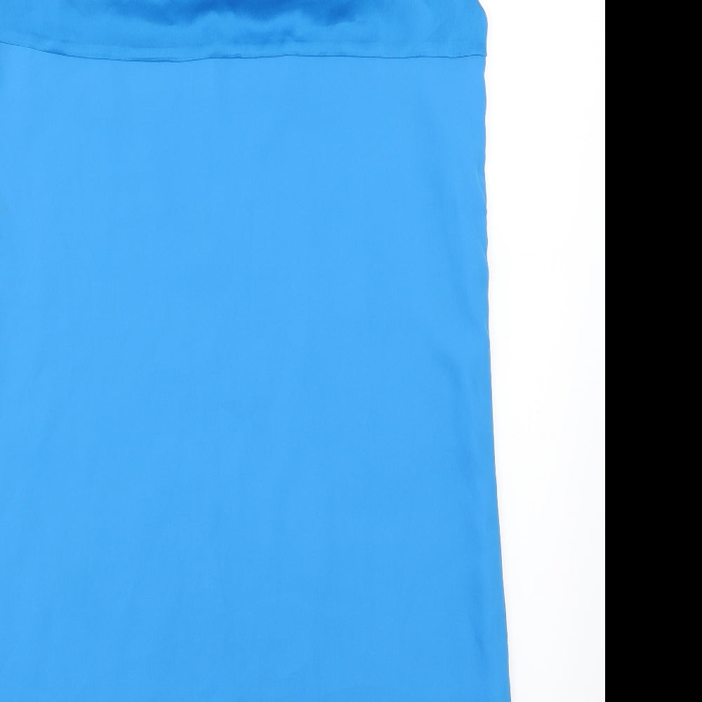 H&M Womens Blue  Chiffon Shift  Size 16