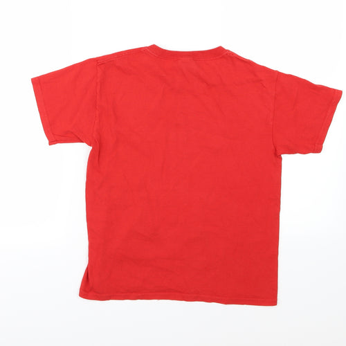 Gildan Boys Red  Jersey Basic T-Shirt Size M  - Gaming
