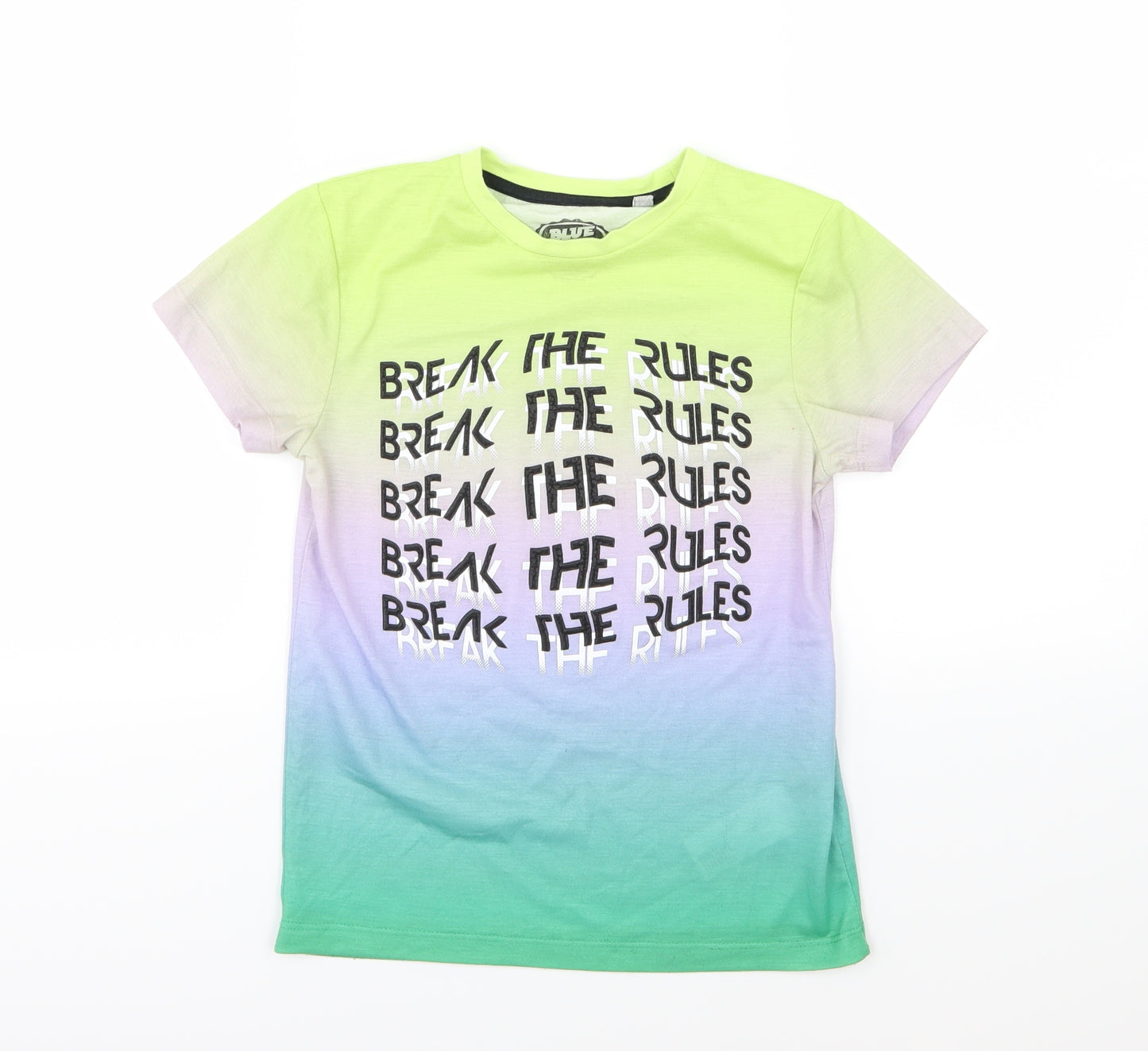 Blue Zoo Boys Multicoloured  Jersey Basic T-Shirt Size 8-9 Years  - Break the rules