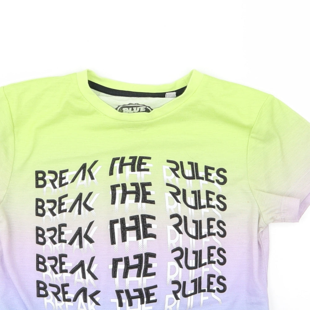 Blue Zoo Boys Multicoloured  Jersey Basic T-Shirt Size 8-9 Years  - Break the rules