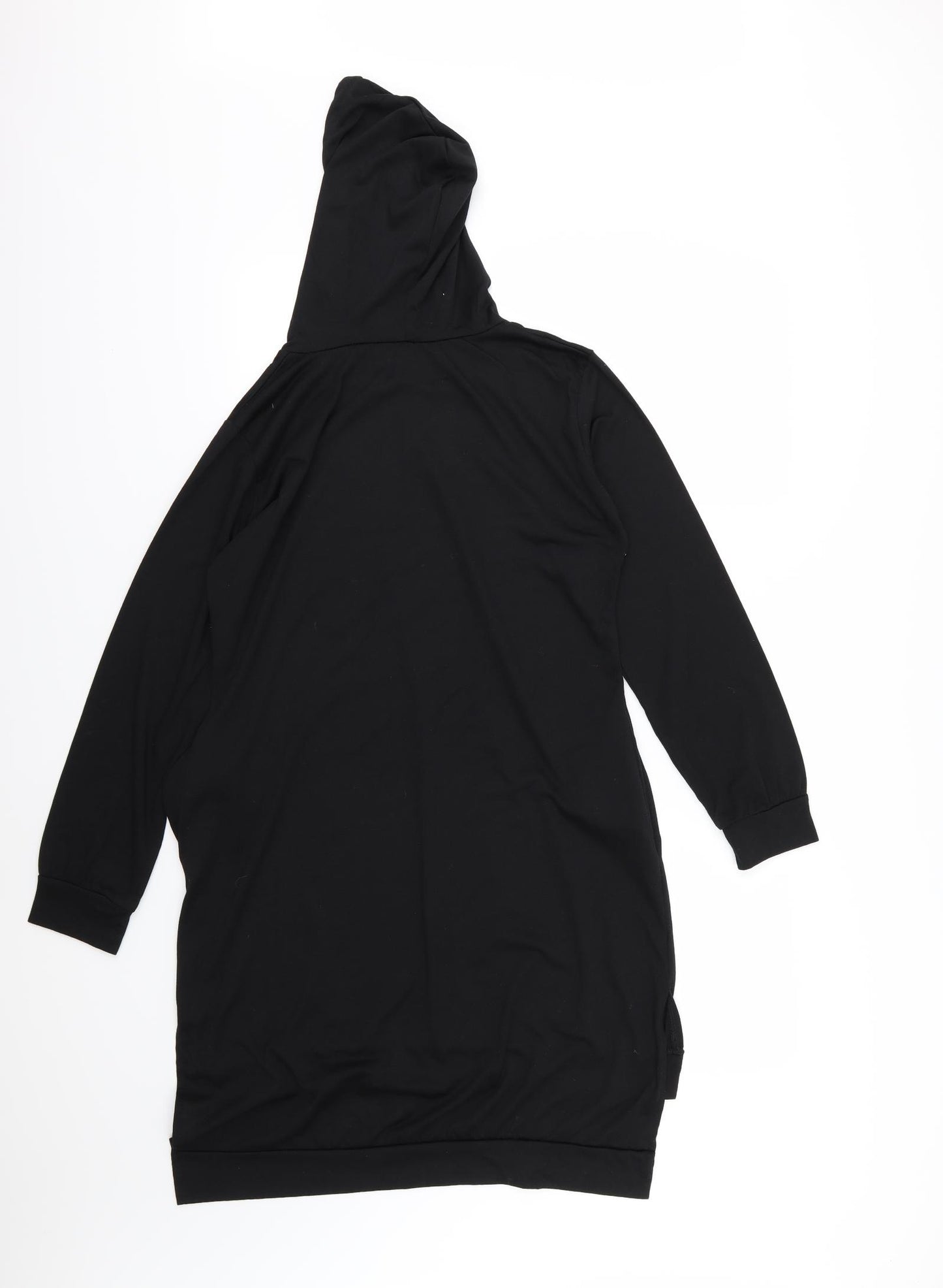 Preworn Womens Black  Jersey Pullover Hoodie Size XL