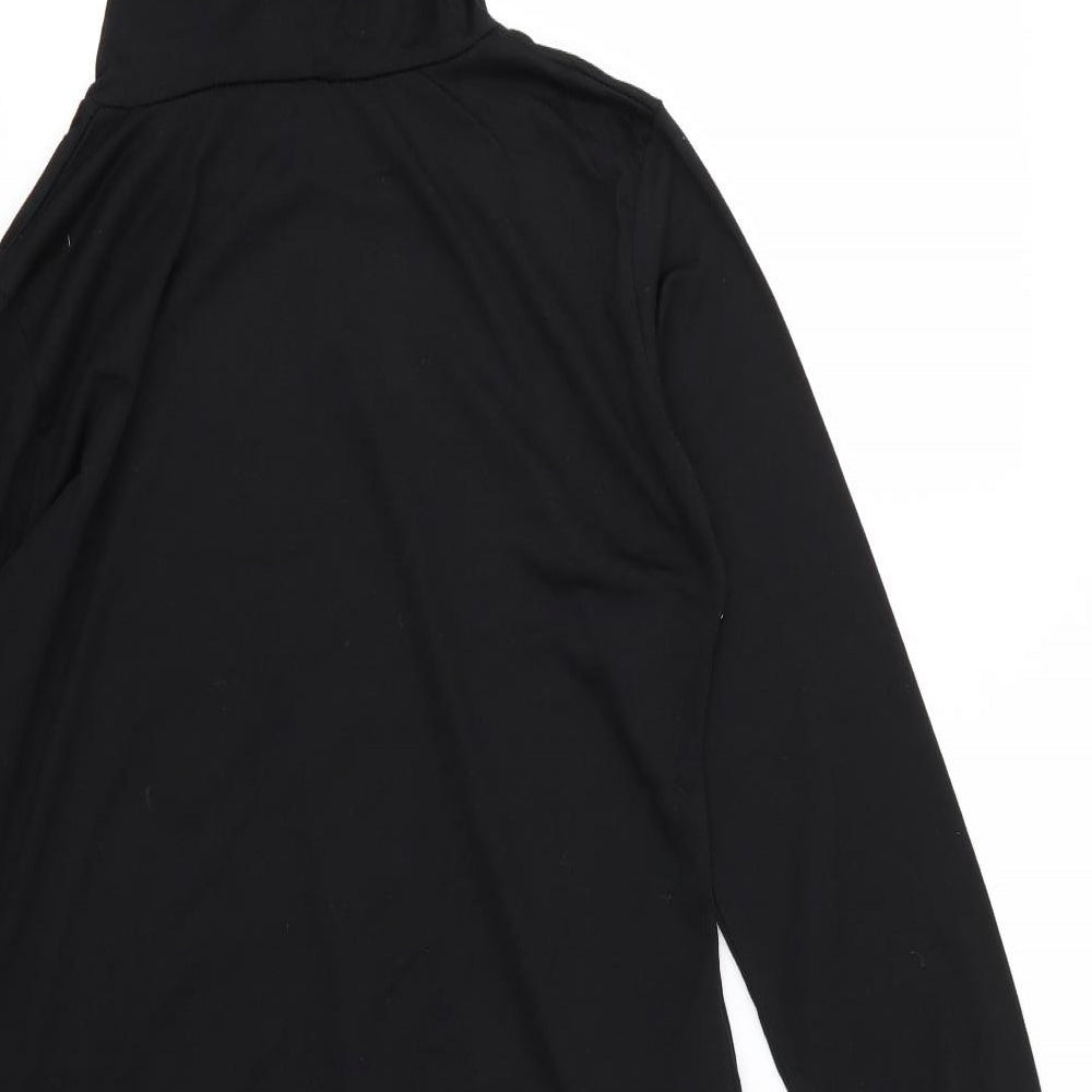 Preworn Womens Black  Jersey Pullover Hoodie Size XL