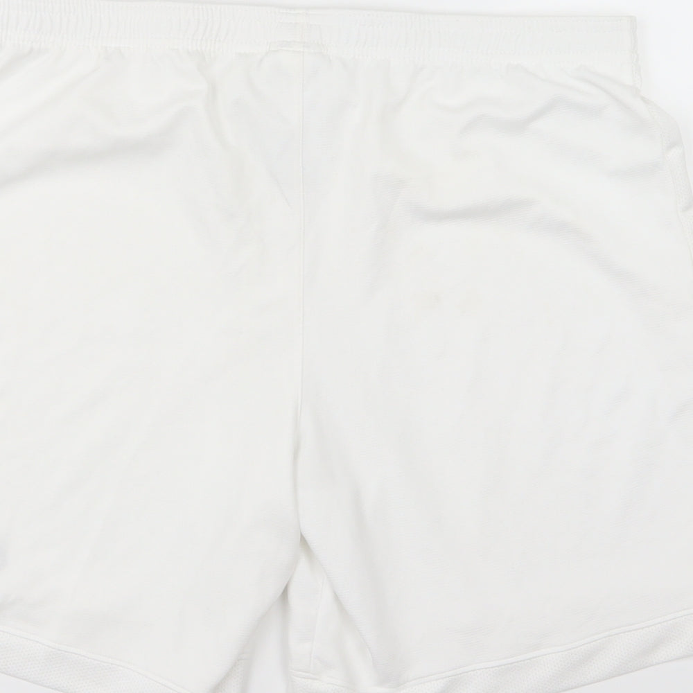 Nike Mens White   Sweat Shorts Size L