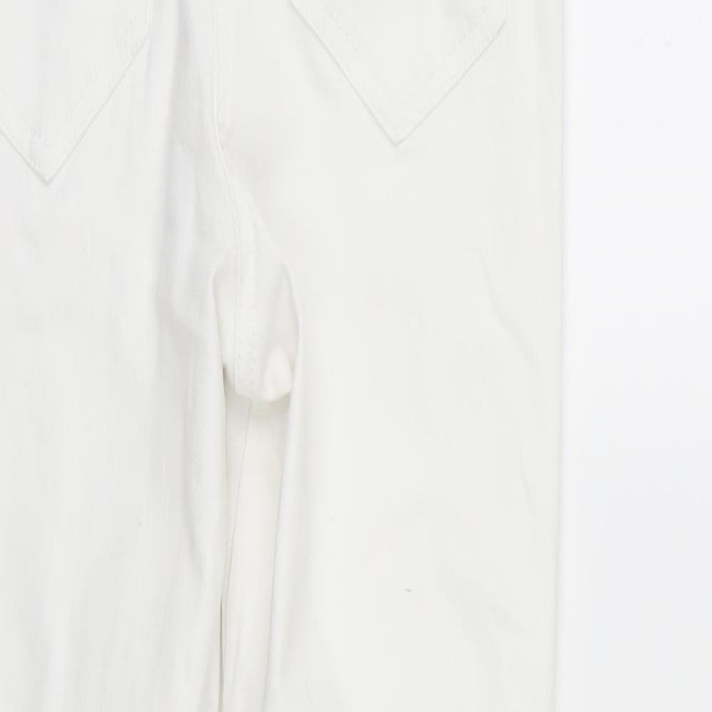 Very Womens White  Denim Skinny Jeans Size 8 L27 in