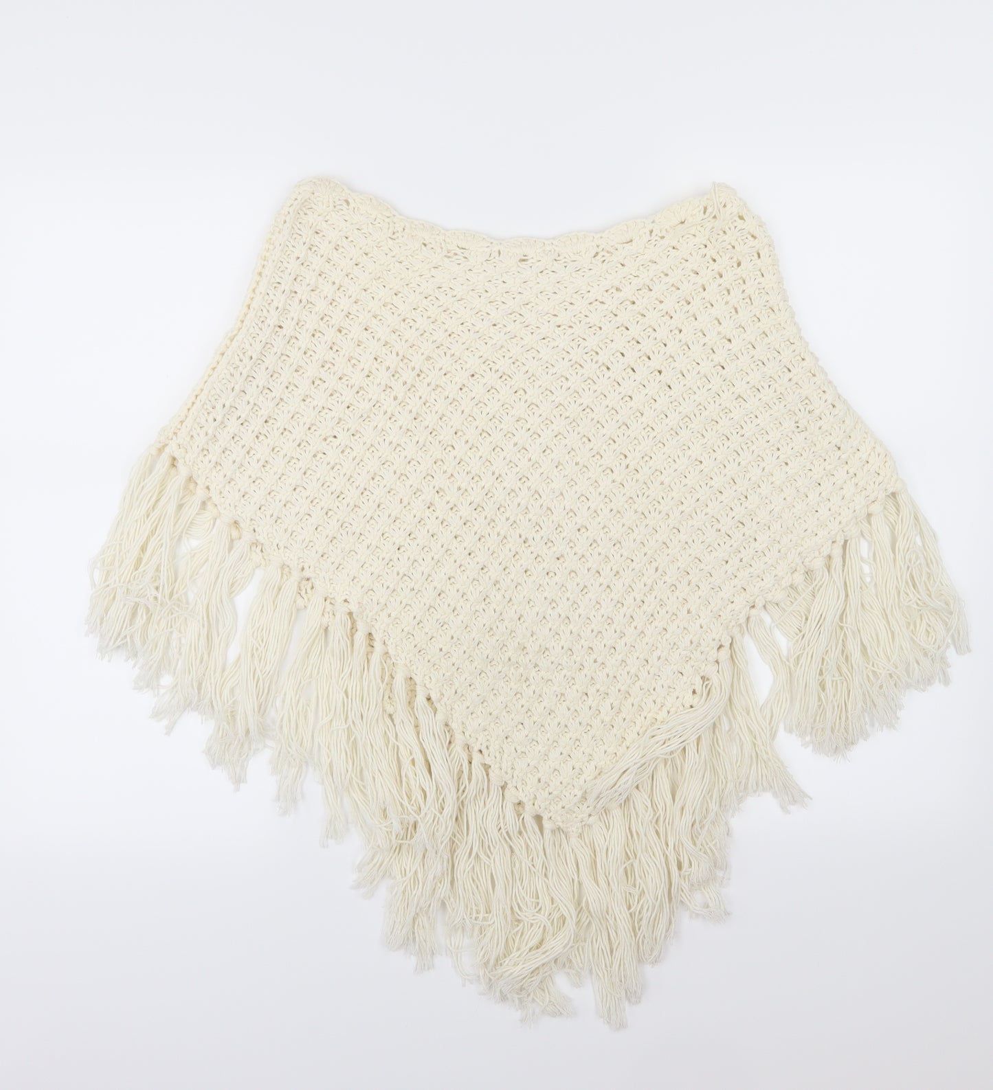 River Island Womens Ivory  Knit Jacket Poncho One Size