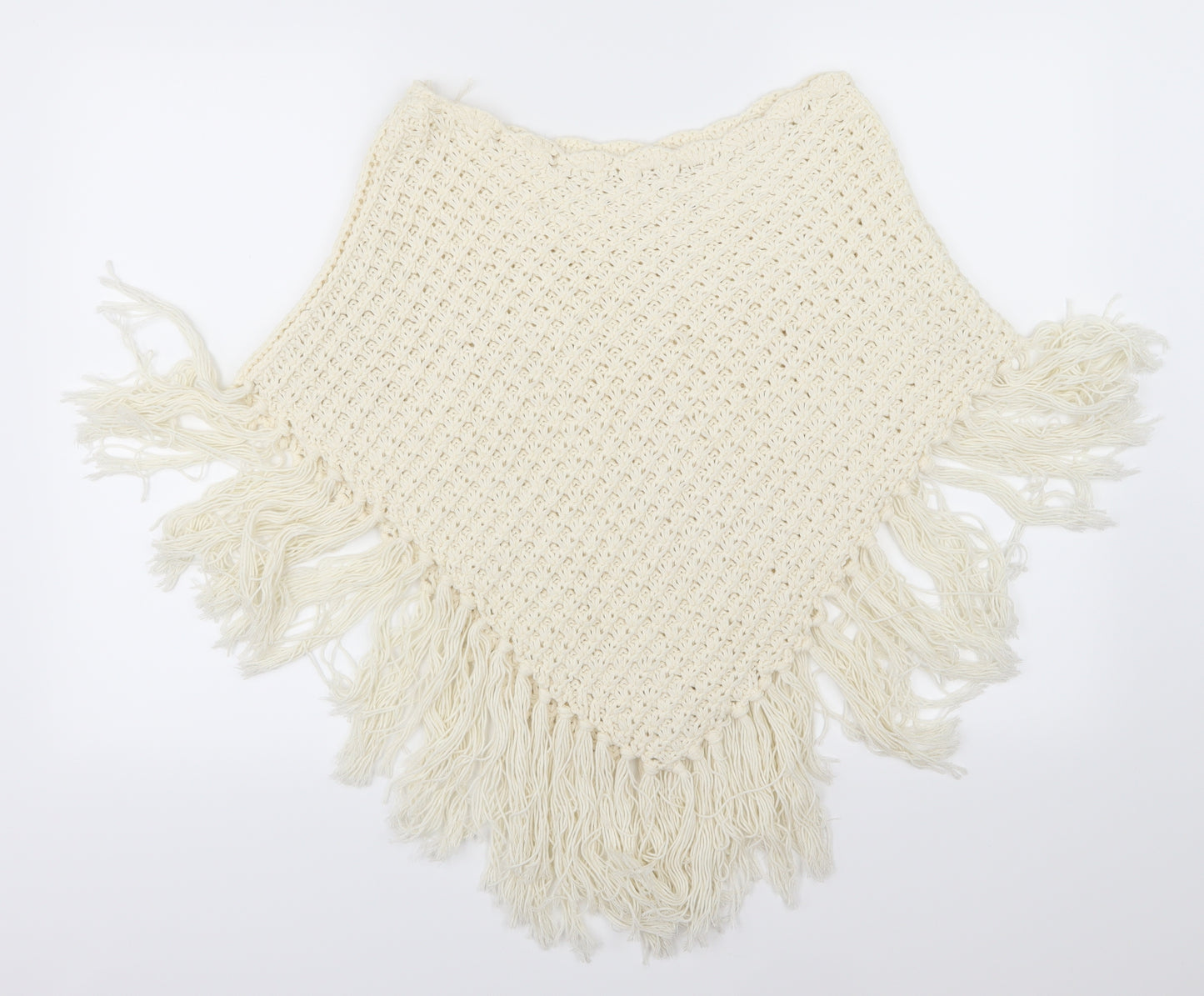 River Island Womens Ivory  Knit Jacket Poncho One Size