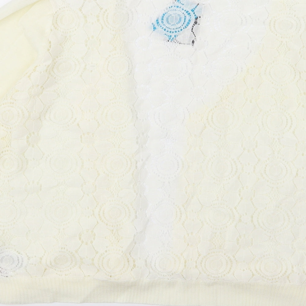 Primark Womens Ivory  Knit Cardigan Jumper Size L