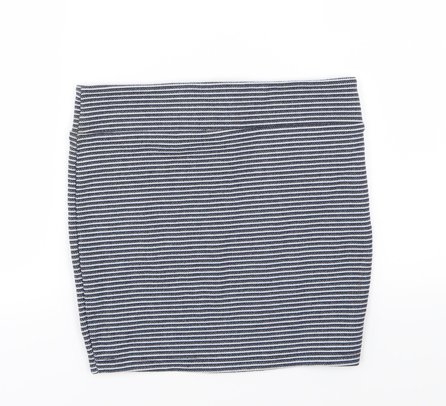 Primark Womens Blue Striped  Bandage Skirt Size 10