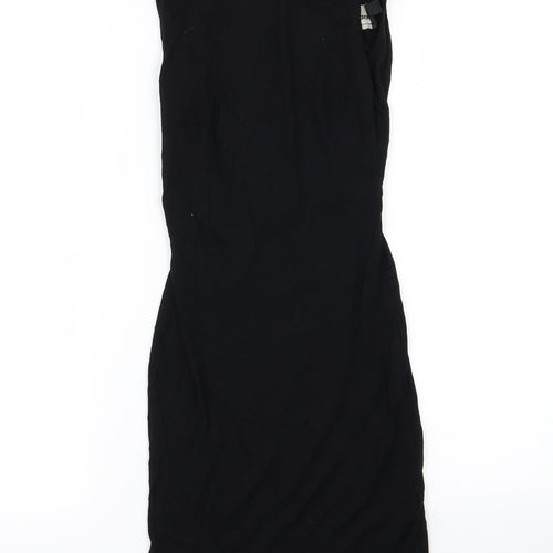 ASOS Womens Black  Jersey T-Shirt Dress  Size 6  - Backless