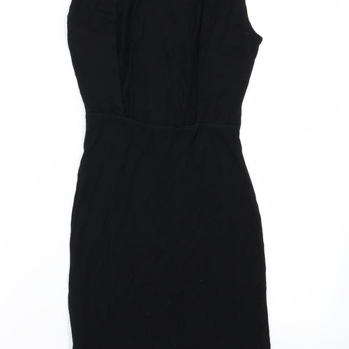 ASOS Womens Black  Jersey T-Shirt Dress  Size 6  - Backless
