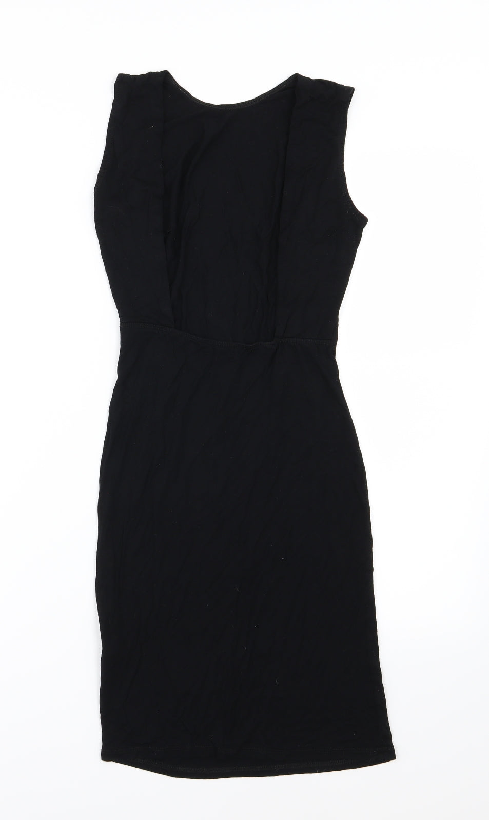 ASOS Womens Black  Jersey T-Shirt Dress  Size 6  - Backless