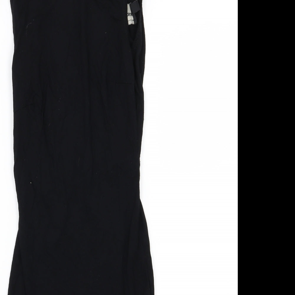 ASOS Womens Black  Jersey T-Shirt Dress  Size 6  - Backless