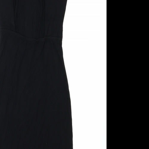ASOS Womens Black  Jersey T-Shirt Dress  Size 6  - Backless