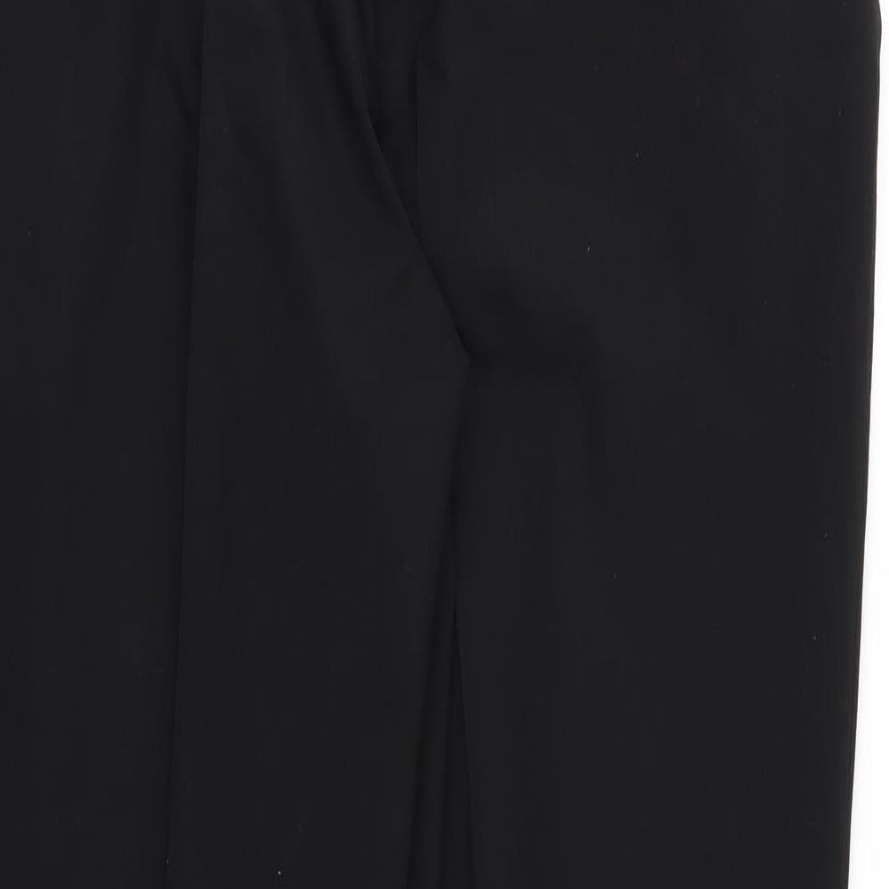 Marks and Spencer Mens Black  Rayon Trousers  Size 38 L31 in