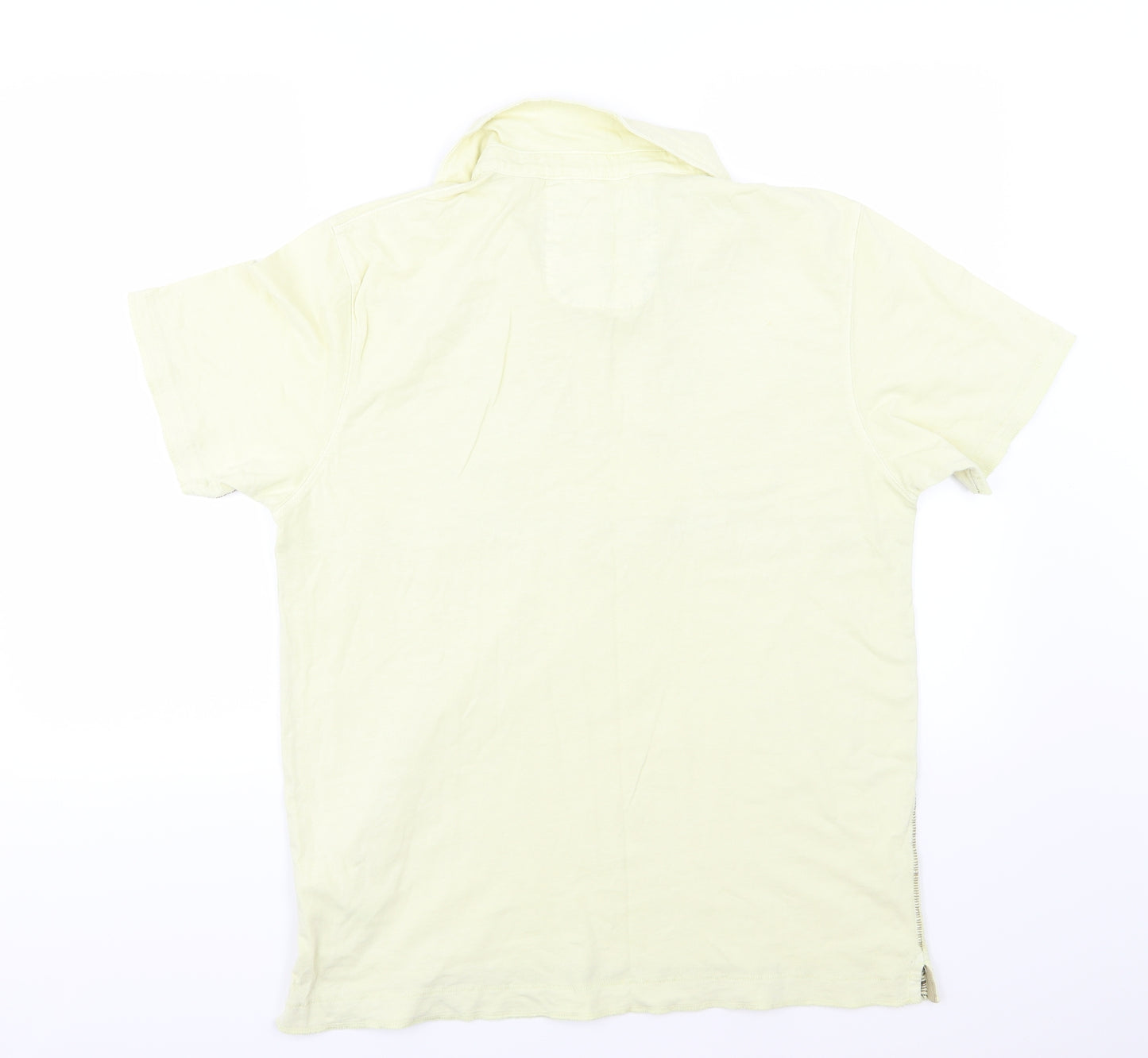 RJR.John Rocha Mens Yellow  Jersey  Polo Size M