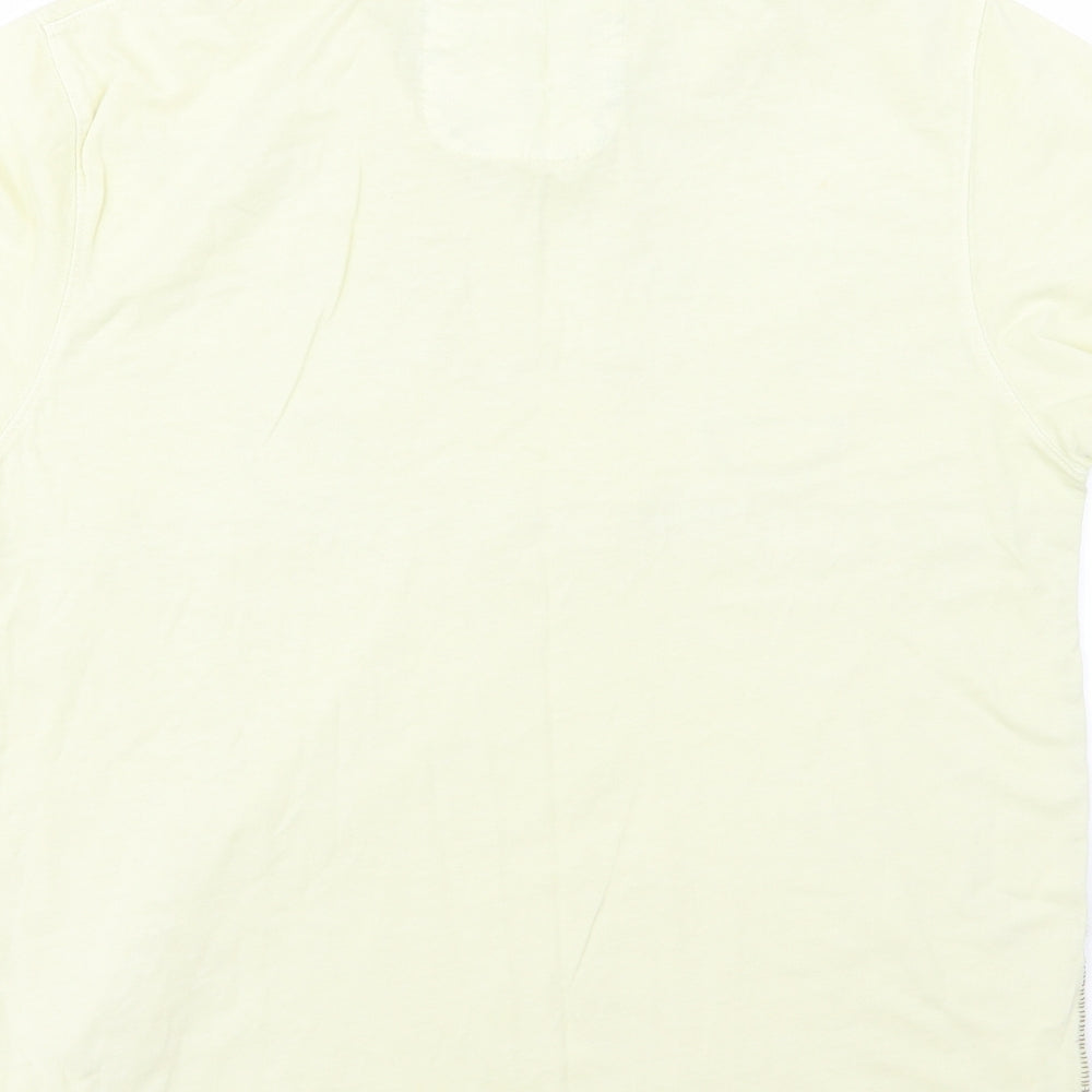 RJR.John Rocha Mens Yellow  Jersey  Polo Size M