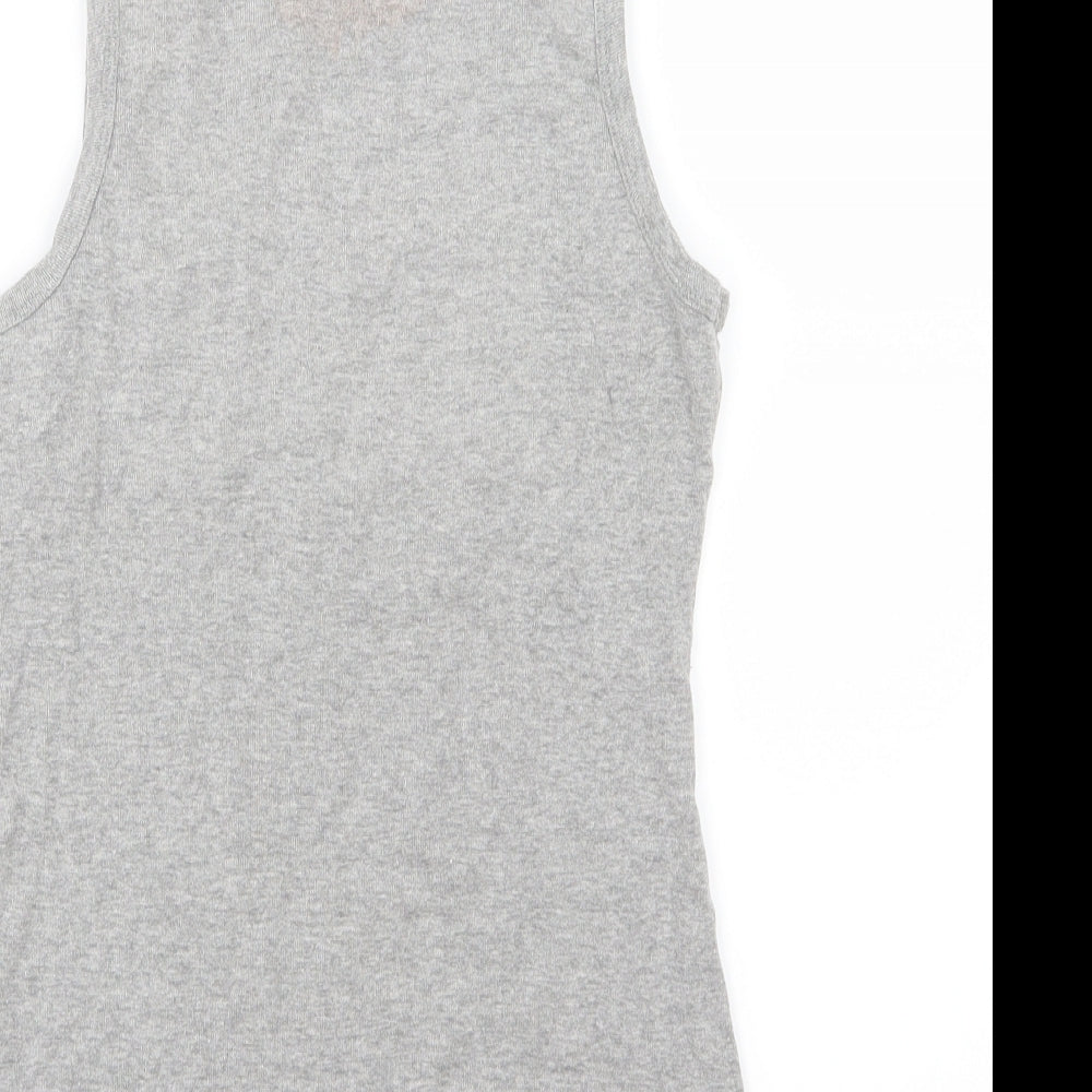 La Senza Womens Grey  Jersey Top Pyjama Top Size 10  - Grumpy but gorgeous
