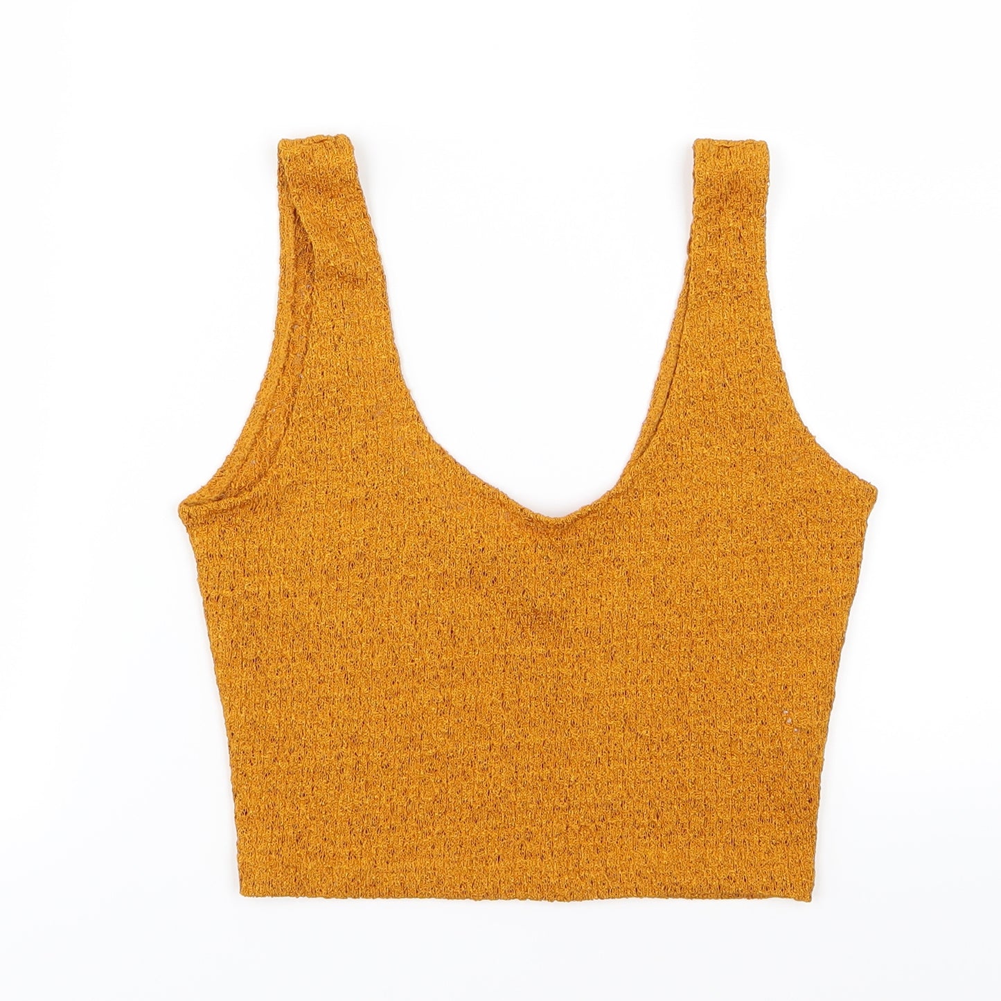 Primark Womens Yellow  Knit Basic Tank Size XS