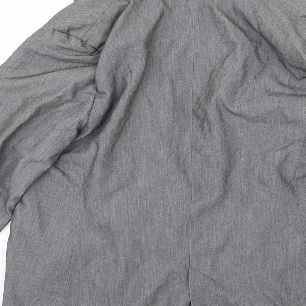 F&F Womens Grey  Rayon Jacket Blazer Size 18