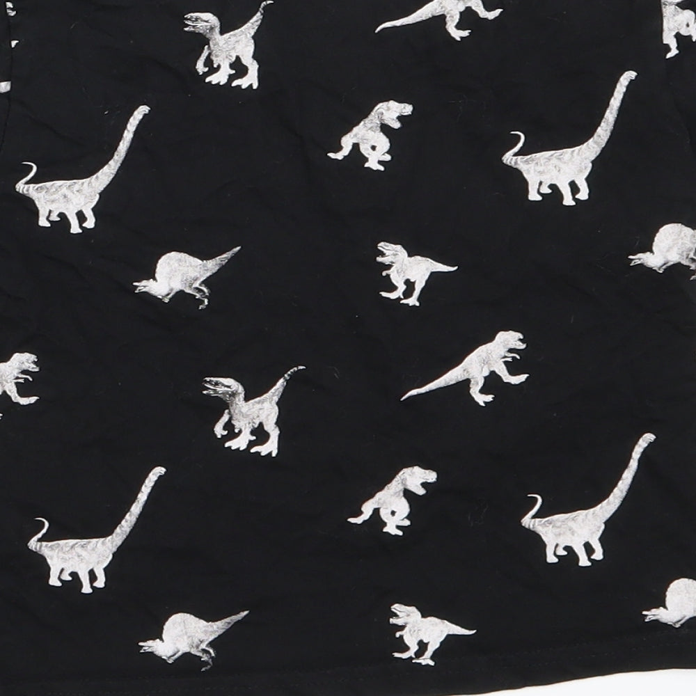 Primark Boys Black  Jersey Basic T-Shirt Size 3-4 Years  - Dinosaur