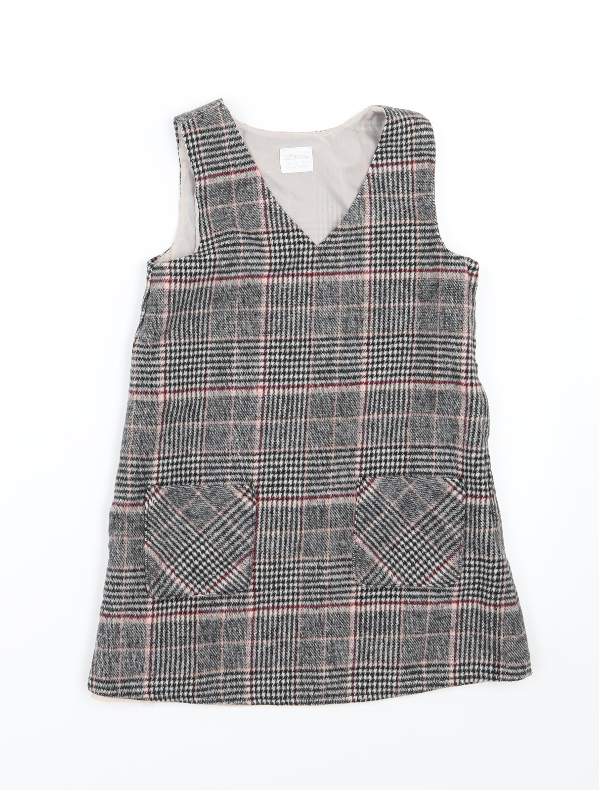 F&F Girls Multicoloured Striped  A-Line  Size 6-7 Years