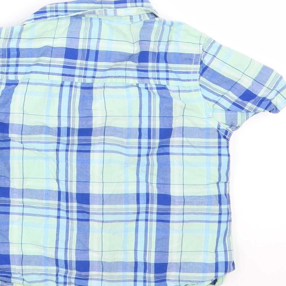 NEXT Boys Blue Striped Woven Basic Button-Up Size 2-3 Years