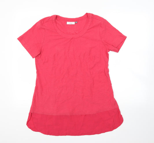 Front view of Adini women’s red t-shirt dress, size S