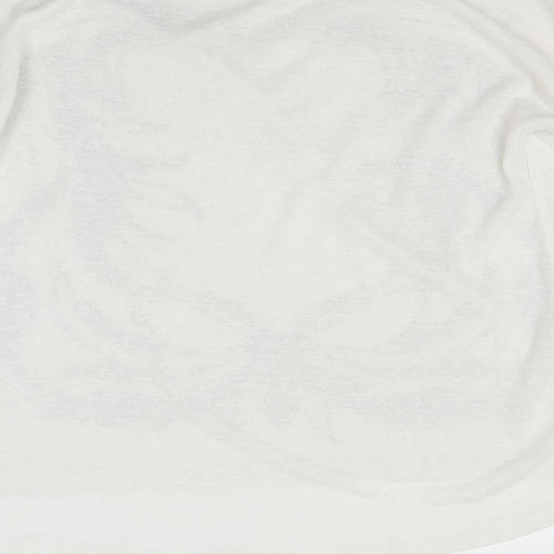 elogy Womens White   Pullover Jumper Size M
