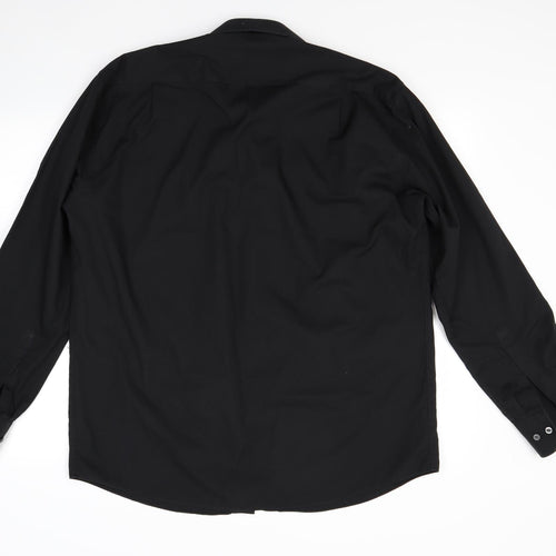 Marks and Spencer Mens Black    Dress Shirt Size 16.5