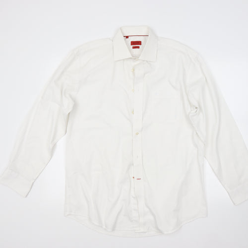 Pierre Cardin Mens White    Dress Shirt Size 16.5