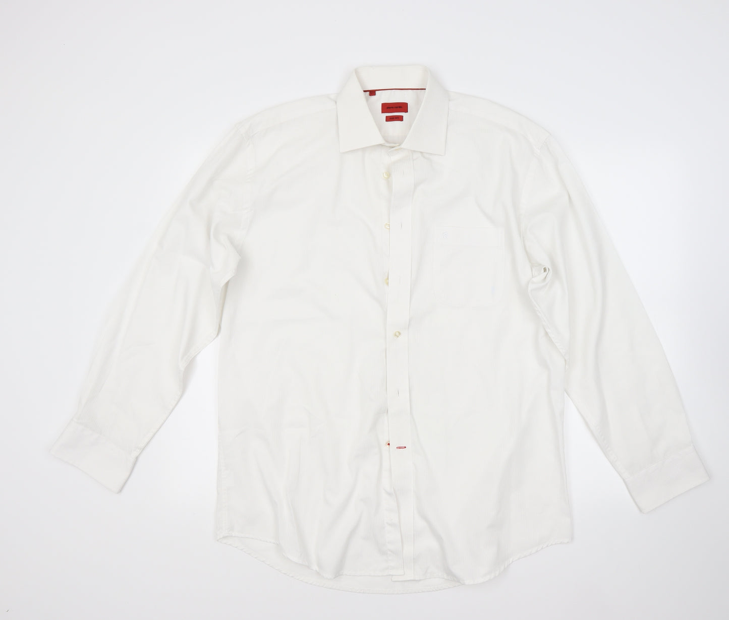 Pierre Cardin Mens White    Dress Shirt Size 16.5