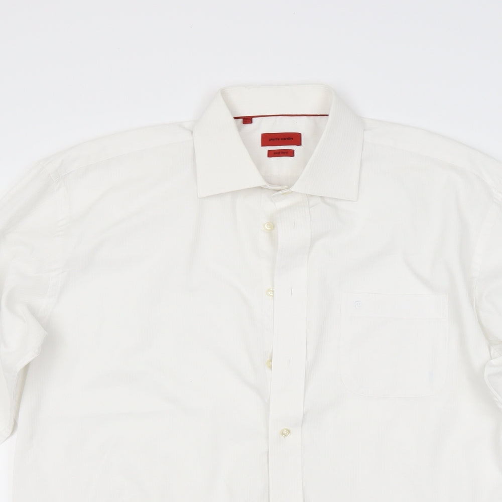 Pierre Cardin Mens White    Dress Shirt Size 16.5