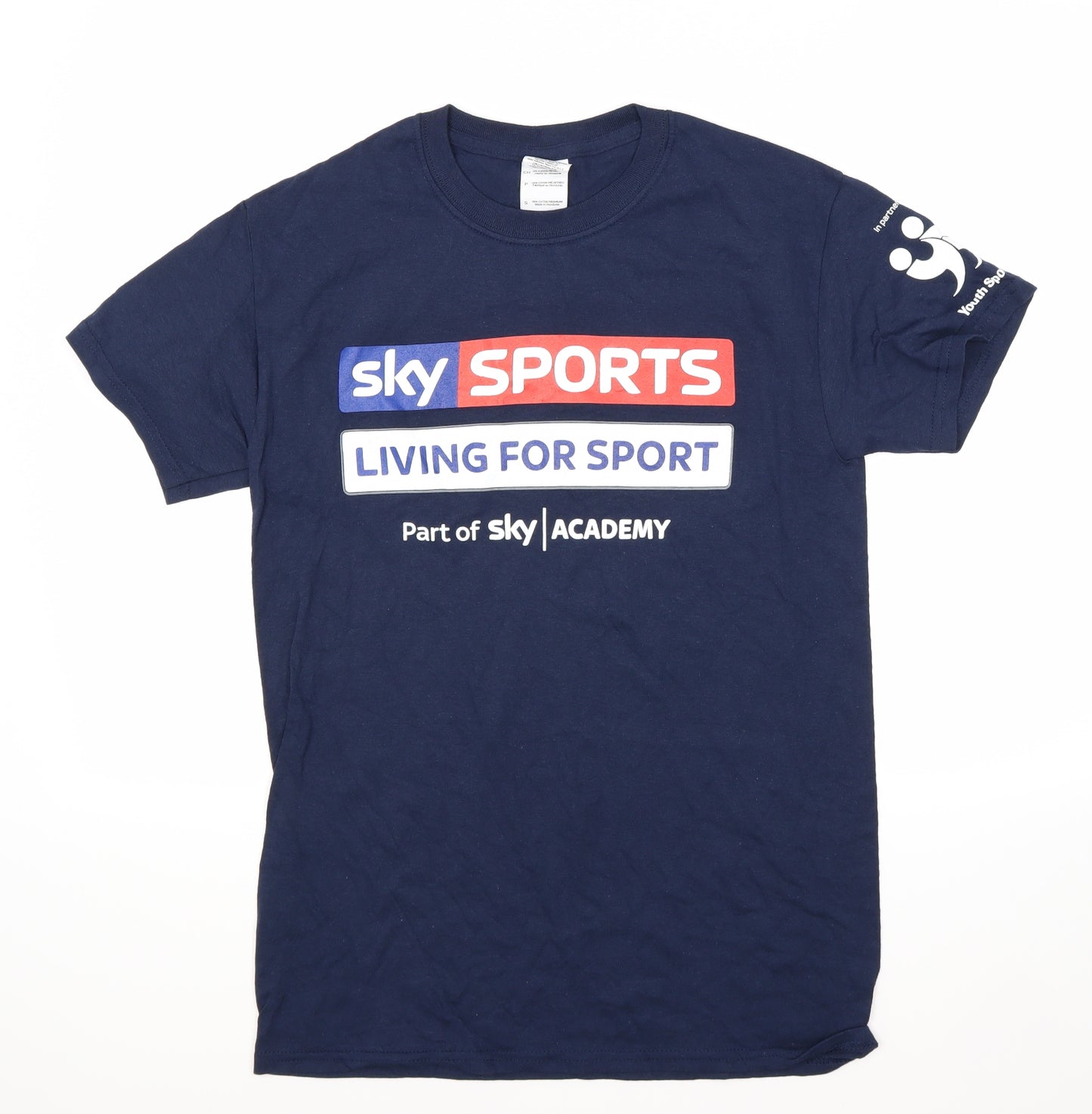 sky  Mens Blue    T-Shirt Size S  - Sky sports