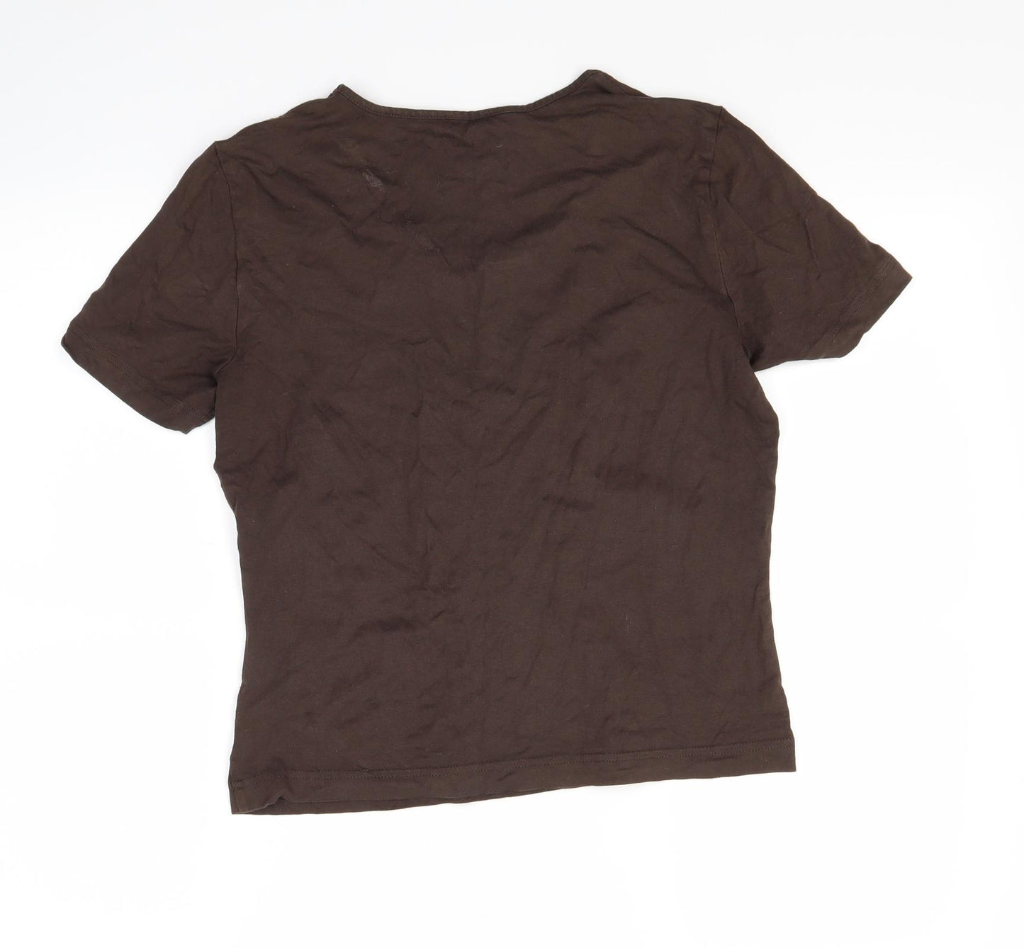 Gerry Weber Womens Brown   Basic T-Shirt Size 8