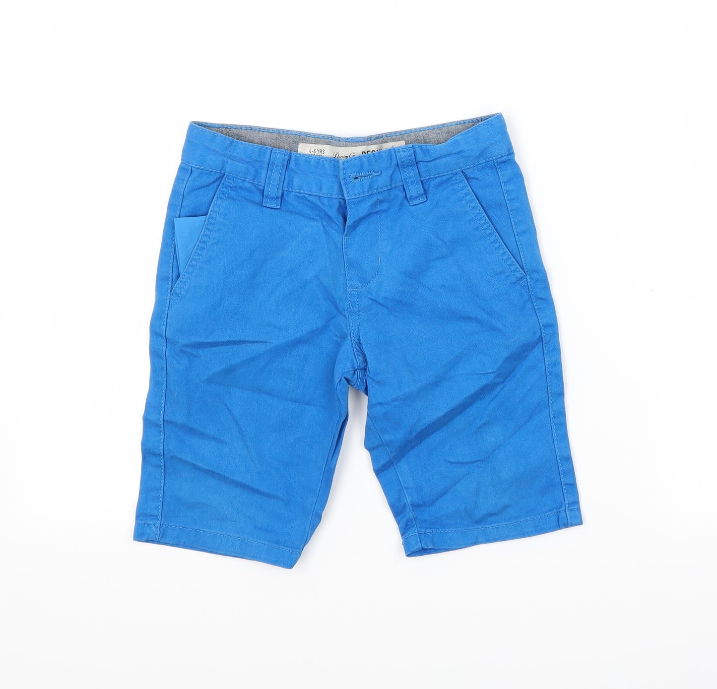 Primark Boys Blue   Chino Shorts Size 4-5 Years