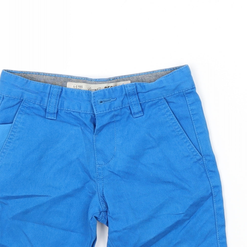 Primark Boys Blue   Chino Shorts Size 4-5 Years