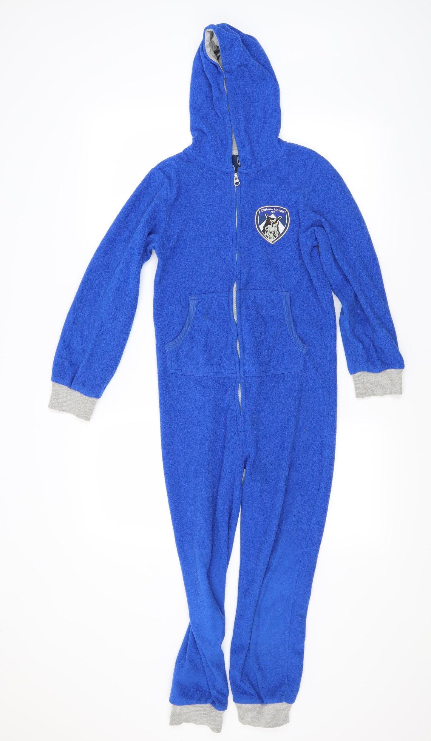 Oldham Athletics Boys Blue  Fleece  Bodysuit Size 9-10 Years  - Oldham Athletic AFC