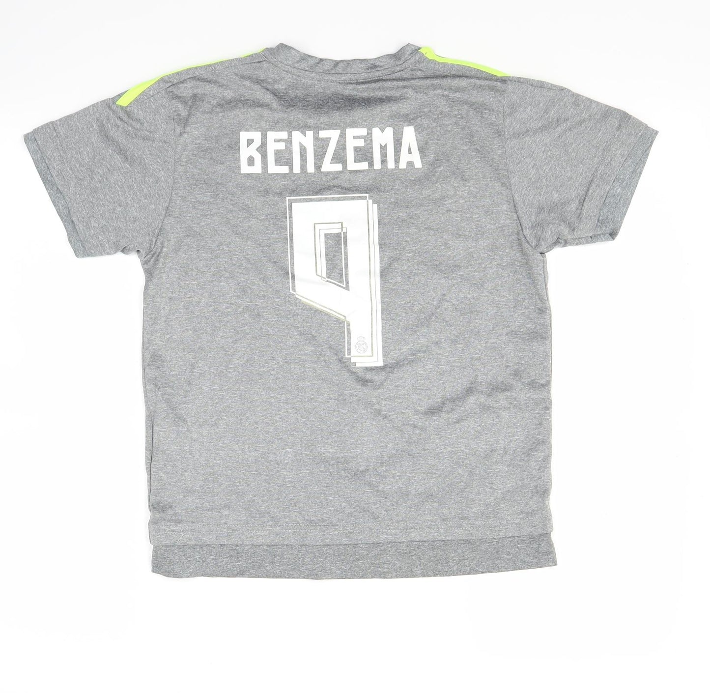 adidas Boys Grey   Basic T-Shirt Size M  - Real Madrid