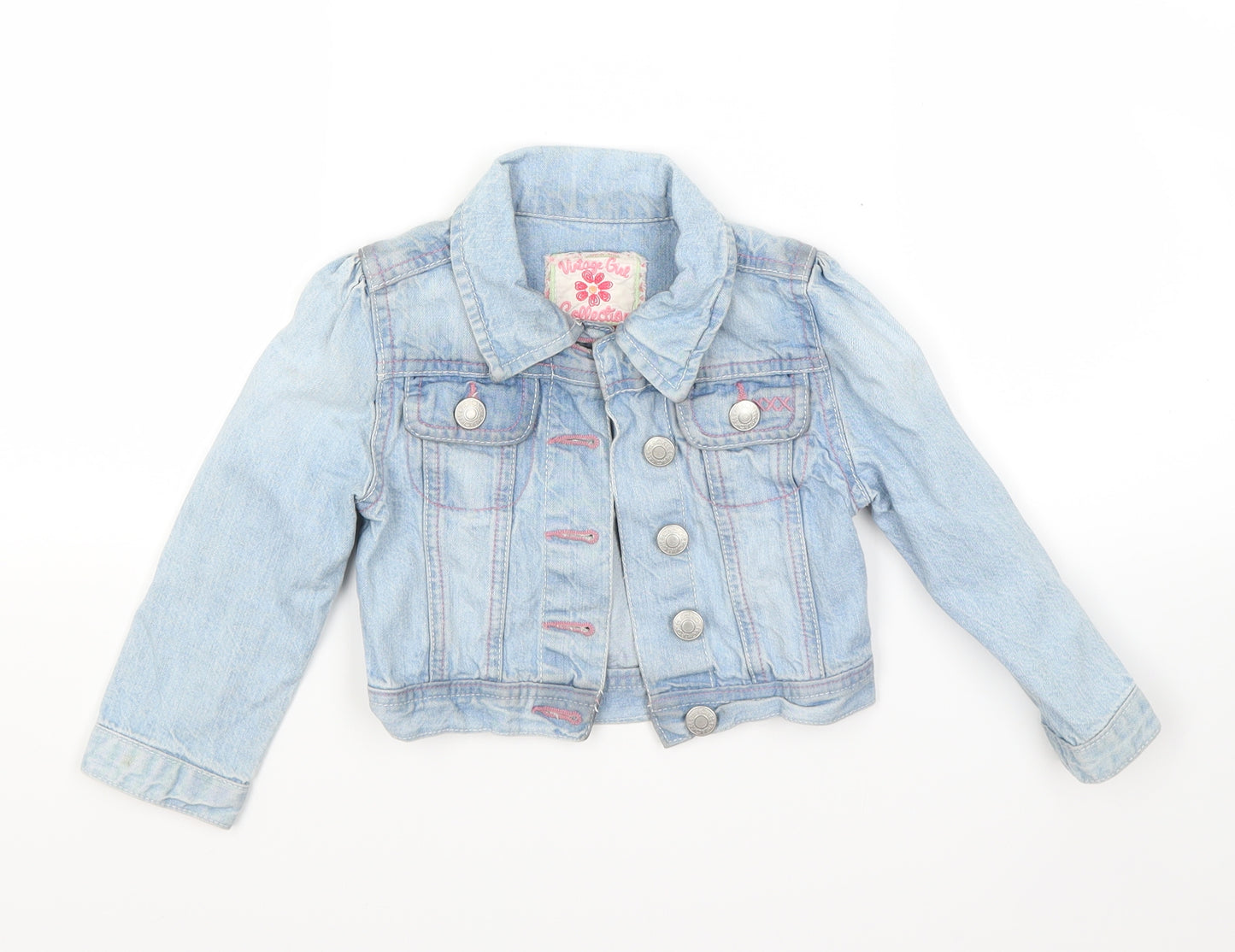 Cherokee Girls Blue  Denim Jacket Coat Size 2-3 Years