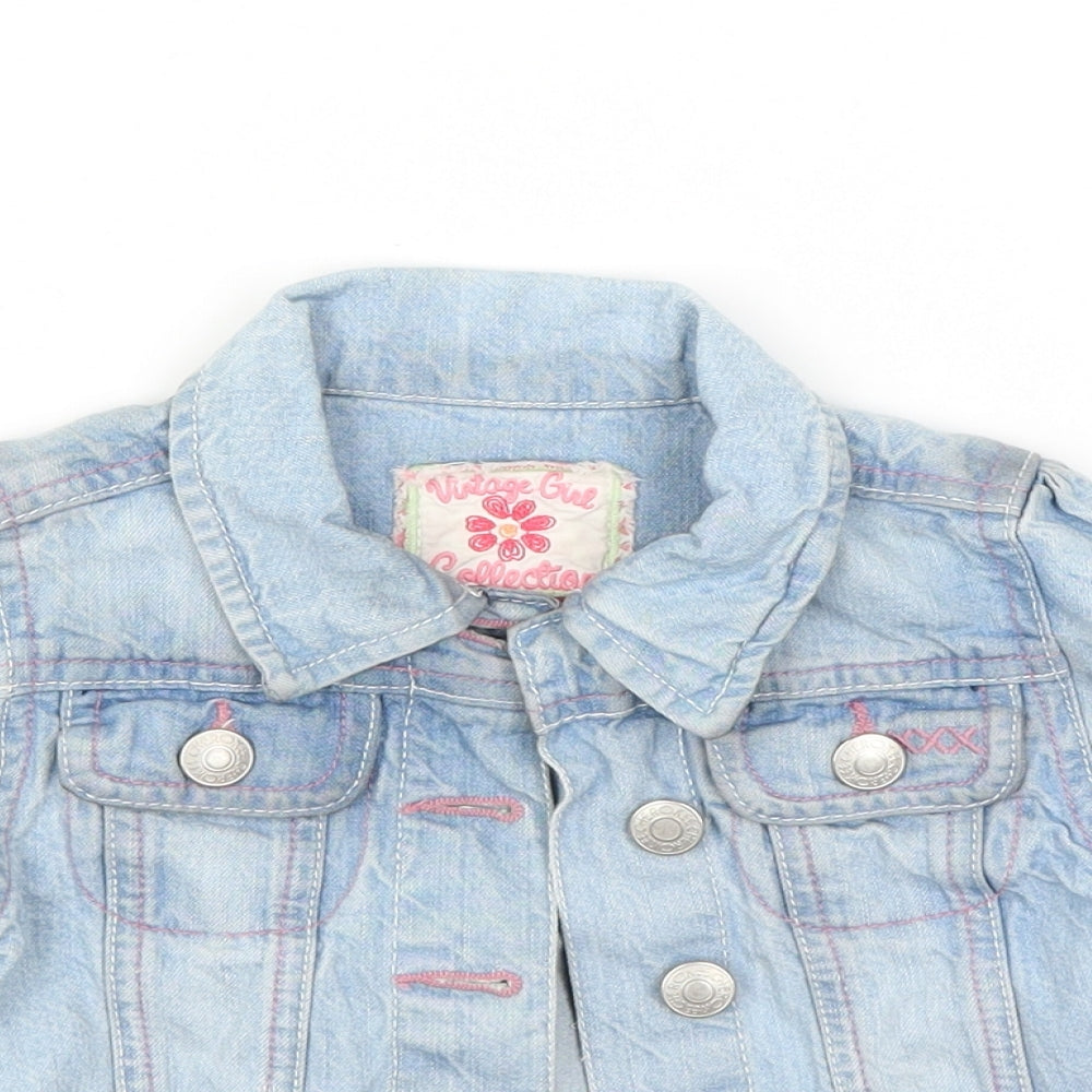 Cherokee Girls Blue  Denim Jacket Coat Size 2-3 Years