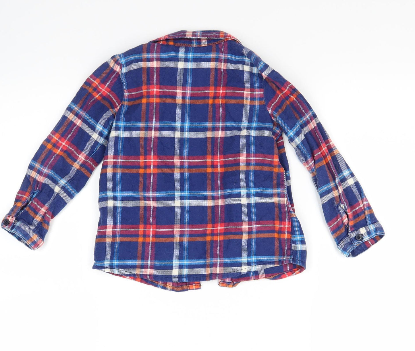 NEXT Boys Blue Check  Basic Button-Up Size 2-3 Years