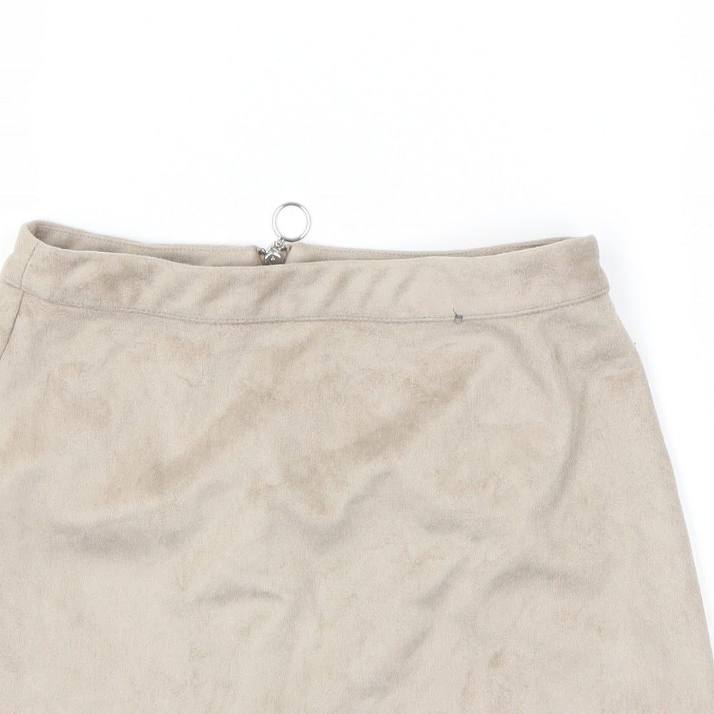 Primark Womens Beige   Mini Skirt Size 6