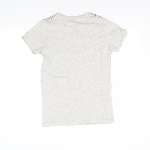 Preworn Boys Grey   Basic T-Shirt Size 11-12 Years