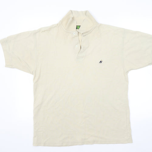 Preworn Mens Beige    Polo Size L