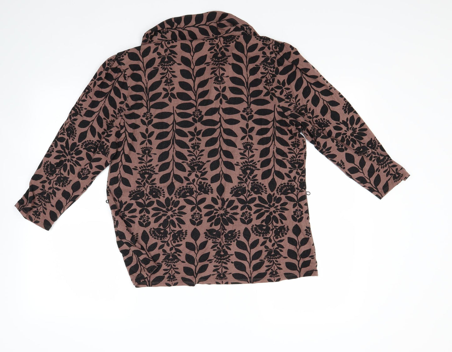 NEXT Womens Brown   Basic Button-Up Size 20