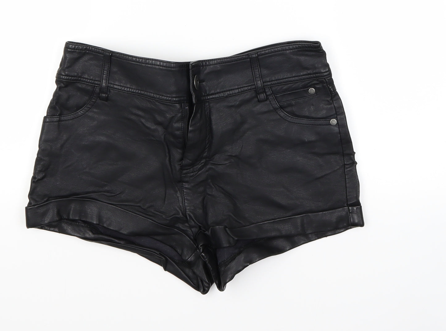 Internacionale Womens Black   Hot Pants Shorts Size 10