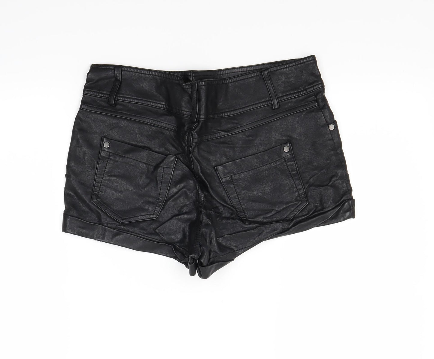Internacionale Womens Black   Hot Pants Shorts Size 10