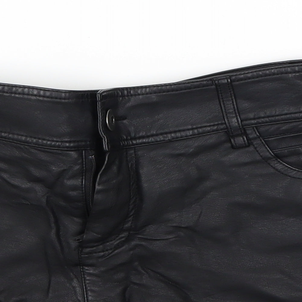 Internacionale Womens Black   Hot Pants Shorts Size 10